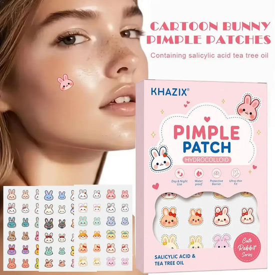 Cartoon Bunny Pimple Patches  PE Acne Cover Patch Invisible Concealer Spot Stickers Makeup Tool Skincare