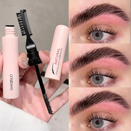 Natural 3D Brow Gel - Waterproof, Sweat-Resistant, and Film-Forming for Wild, Shaped Brows