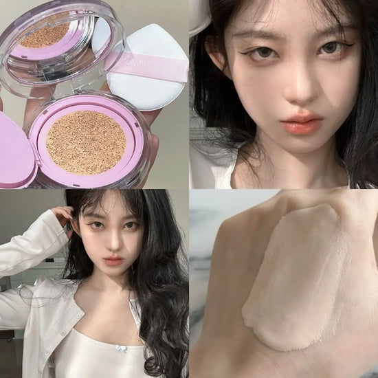 Yoyo Candy Cushion Foundation Light Smooth Texture Breathable Non-Clog Pores Long Lasting Sheer Base Makeup