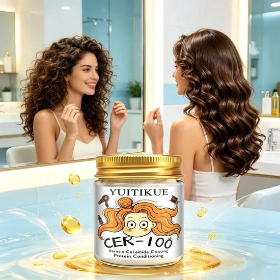 CER-100 Keratin Ceramide Protein Hair Conditioning Cream Anti Frizz Smoothing Dry Frizzy Hair Hydrating Nourishing Daily Hair Tr